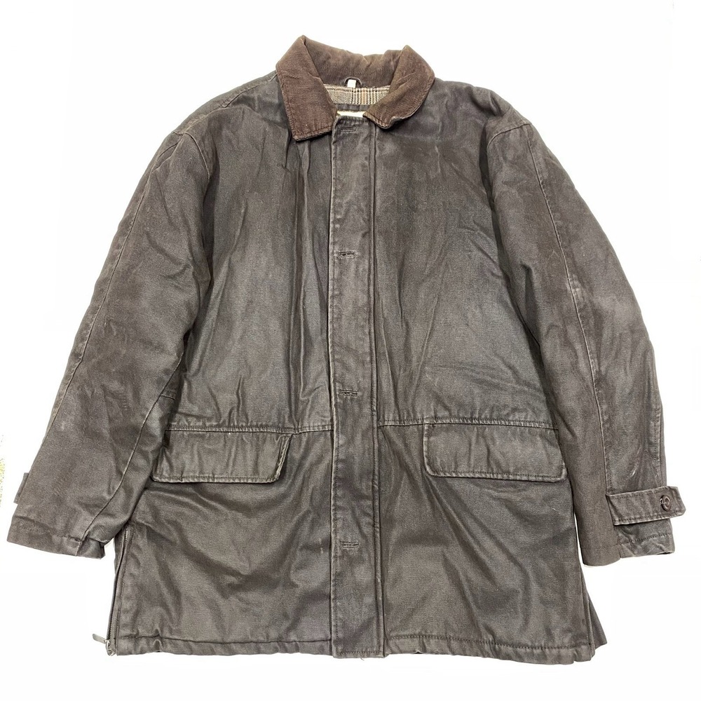 Excelled Mens Brown Collared Jacket  Zip Up 2 Pockets Front Brown Size Xlarge
